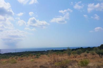 ΠΑΡΟΣ,αγροτεμάχιο με θέα,   300μ. από τη θάλασσα,  στα Γλυφά