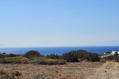 Aspro Chorio, parcelle 31620 m² avec accès facile et vue mer