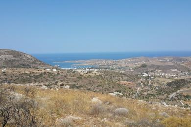 Parcel 6100sq.m.  with unobstructed views of the bay of Parikia