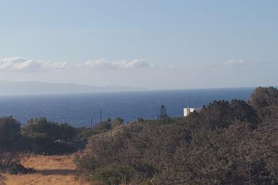 Paros,Glyfa, parcel with panoramic sea view