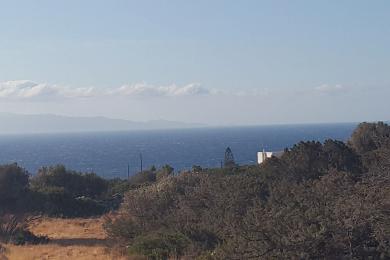 Paros,Glyfa, parcelle avec vue mer panoramique